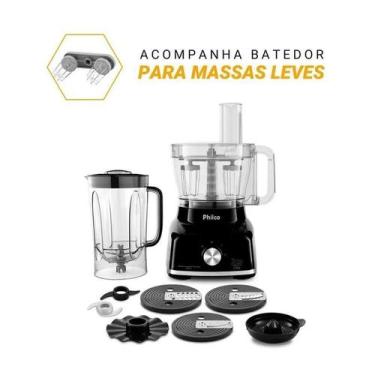 Imagem de Multiprocessador de Alimentos Philco 1700w 9 em 1 Preto 127v, 110V
