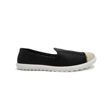 Imagem de Sapatilha Moleca Espadrille 5748.119 Preto/Cru, 35, Preto, Cru