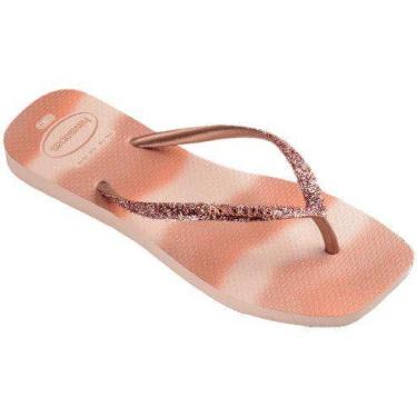 Imagem de Chinelo Havaianas Slim Squase 4149417, Rosa, 37