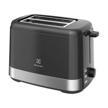 Imagem de Torradeira electrolux elétrica preta efficient 800w 127v ets10, Granit