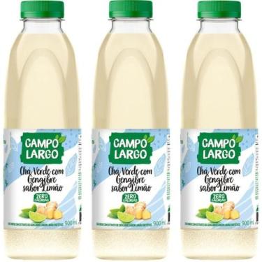 Imagem de Chá Verde C/ Gengibre e Limão 900ml Campo Largo Kit 3 Unid