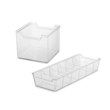 Imagem de Organizador de Gaveta Divisoria Caixa Transparente 2un - UZ