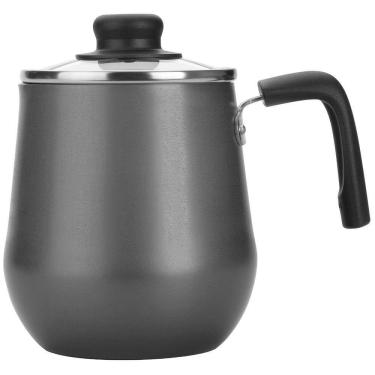 Imagem de Bule Gourmet em Alumínio com Revestimento Antiaderente Multiflon Ultra 7 Tampa de Vidro 1,5L Grafite