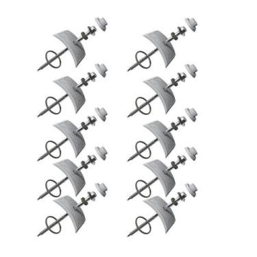 Imagem de Kit 10 Unidades Vedação e Fixação Plan Permatti Cinza