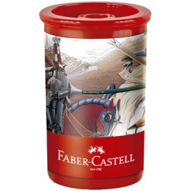 Imagem de Apontador Com Depósito Faber Castell Substituivel Escolar - Faber-Cast