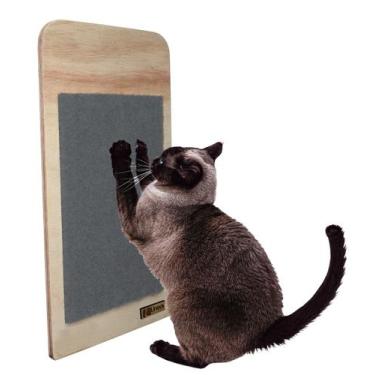 Imagem de Arranhador para Gato Tipo Parede - Linear Criações, cinza