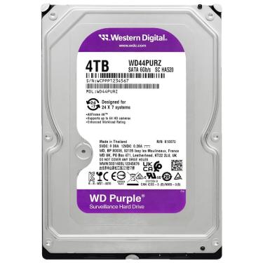 Imagem de HD WD Purple 4TB 3.5 SATA 3 5400 RPM com Desempenho Confiável e Durabilidade - Western Digital