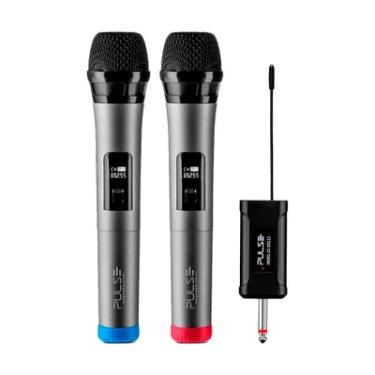 Imagem de Dupla De Microfones Sem Fio Uhf Com Receptor Pulse Professional- Sp801