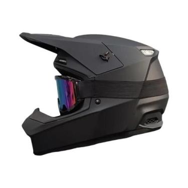 Imagem de Capacete De Motocicleta Off-Road Para Jovens Aprovado Pelo DOT Com Ócu