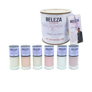 Imagem de kit de esmaltes tons claros coleção Noivas Beleza Express
