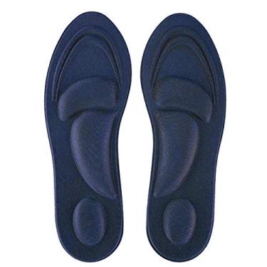 Imagem de Palmilhas masculinas e femininas para calçados esportivos, tênis, botas de trabalho e sapatos de caminhada, conforto, amortecimento, conforme mostrado na imagem., Dark Blue for Men