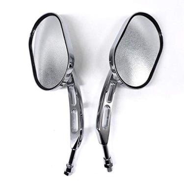 Imagem de MVMTVT 2 peças Espelhos Retrovisores de Motocicleta Universal 10 mm para Honda Shadow Ace Spirit Magna VT750 VT1100 VF750 Acessórios de Motocicleta