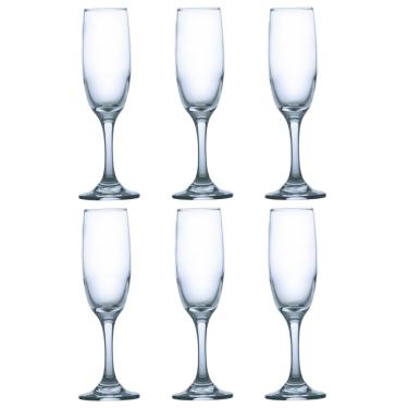 Imagem de Jogo de Taças Rioja Champagne 177ml de Vidro Luxo - 6Un