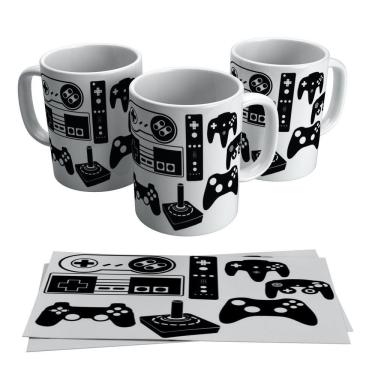 Imagem de Caneca Vídeo Game Antigo Controle Joystick Gamer Geek