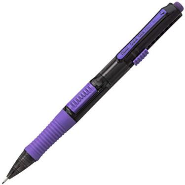 Imagem de Pentel Lapiseira Quick Click Pop, (0,7 mm) média 2B, cilindro preto com caixa de acabamento violeta com 12 (PD217AV)