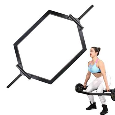 Imagem de Barra Para Musculação Hexagonal Peso Academia Terra Ponteira