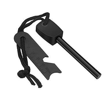 Imagem de WAFJAMF kit de bombeiro de magnésio para clima, multifuncional para uso ao ar livre, sólido, iniciador de fogo de tuba