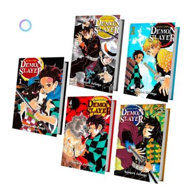 Imagem de Demon Slayer, Kimetsu No Yaiba | Mangá Volume 1 Ao 5 - KIT