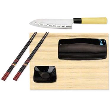 Imagem de Jogo de 6 pecas para sushi em bambu