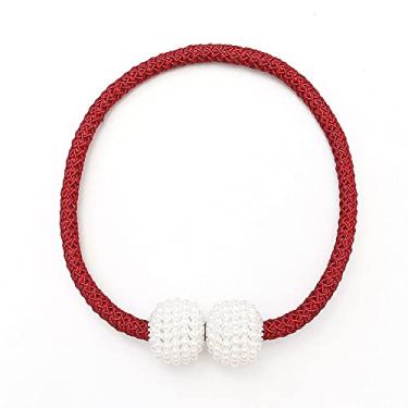 Imagem de Correia de cortina sem montagem de cortina perfurada com ímã de cortina fivela de cortina prendedores de cortina suportes de cortina, T13,2 PCS