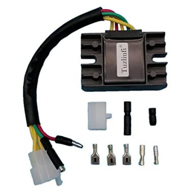 Imagem de Retificador regulador de tensão de substituição Tuzliufi Yamaha YFB YFM 250 350 400 600 Timberwolf Big Bear SE Tracker Wolverine Warrior California Maine Kodiak Grizzly 4GB-81960-00-00 4KB-81960-00-00 New Z55