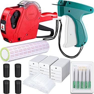Imagem de Etiqueta de preço 5111 Etiquetador de marcação de arma Roupas Etiqueta de Preço de Máquina de etiquetagem Anexo Aplicador de plástico Fixadores de farpas Rolos de tinta Etiquetas Agulhas Adesivo para Preço de Roupas, Varejo, Supermercado