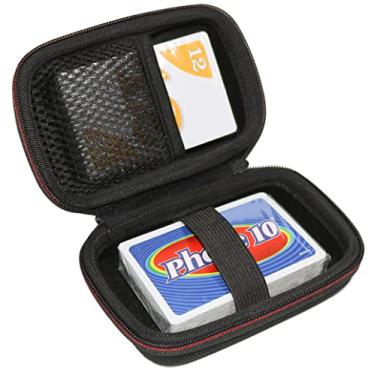 Imagem de Maoershan Hard Travel Protective Casling Case for UNO Classic Card Game/Mattel Phase 10 Card Game/Hoyle Waterproof Clear Playing Cards(Only Case)