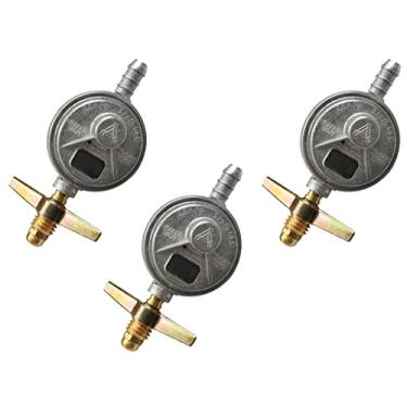 Imagem de Kit 3 Reguladores Gas Botijao Registro Válvula Fogão 4 Bocas