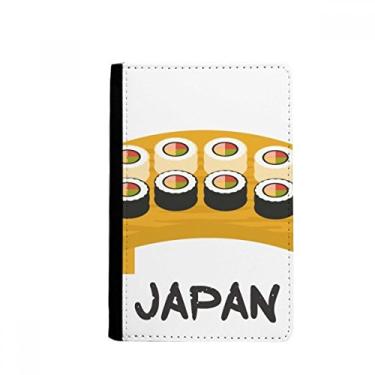Imagem de Conjunto tradicional de sushi japonês porta-passaporte Notecase Burse carteira porta-cartão, Multicolor