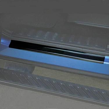 Imagem de GZBFTDH Proteção de Peitoril Soleira da Porta, para Ford F-150 F150 2017-2019 Carro Acessórios, Aço Inoxidável Kick Plate Guard de Pedal de Limiar Protetor, Peças para Automóveis