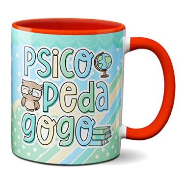 Imagem de Caneca Psicopedagogia Profissão Presente Psicopedagogo Fofo (Vermelha)