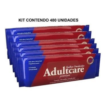 Imagem de Kit Toalha Umedecida Geriátrica - Adultcare - C/480 Unid Premium