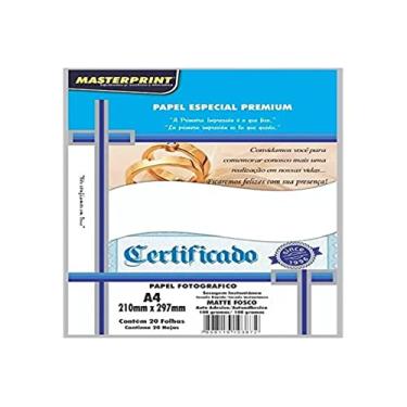 Imagem de Papel Fotografico Inkjet Matte Adesivo 108G Pacote Com 20-62878