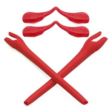 Imagem de Kit de substituição de protetores de nariz para óculos de sol Oakley Radar EV Path – Opt, Vermelho, One Size