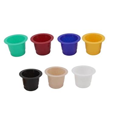 Imagem de OKJHFD 60 Pcs Recarregável Descartável Selado Cápsula de Alumínio Espresso Cápsula Copo Cápsula de Café Copo de Filtro de Cápsula de Café para Café