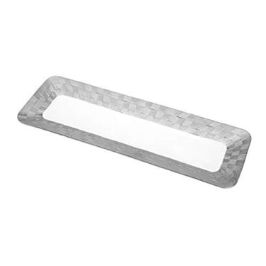 Imagem de TRAVESSA PORCELANA VERA SILVER 36x12x2cm