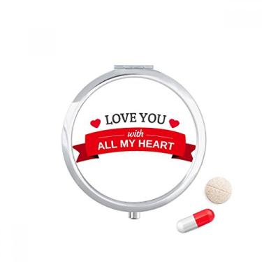 Imagem de Valentine Love You with All My Heart Caixa de armazenamento de remédios