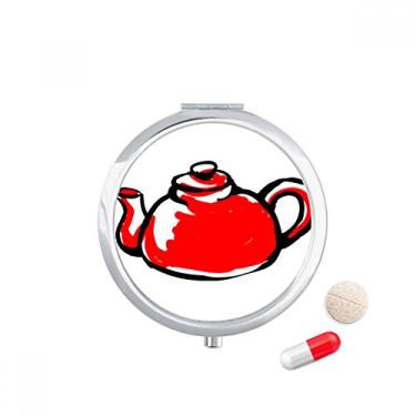 Imagem de Porta-comprimidos chineses com padrão tradicional chinês, caixa de armazenamento de remédios