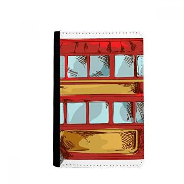 Imagem de Carteira de desenho animado Doubledecker Grã-Bretanha, porta-passaporte, Notecase Burse
