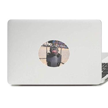 Imagem de Adesivo de notebook Bulldog para fotografia de animal de estimação com emblema de vinil para laptop