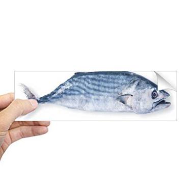 Imagem de DIYthinker Adesivo retangular pequeno de peixe oceano azul fresco para janela notebook