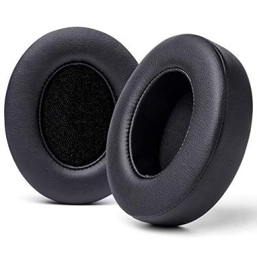 Imagem de Almofadas WC Wicked Almofadas para Beats Studio 2 e 3 (B0501, B0500) Com e sem fio | Não cabe em batidas solo | Couro PU mais liso, espuma melhorada e adesivo mais forte | Preto