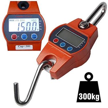 Imagem de Balança suspensa digital precisão de gancho 300 Kg CBRN02665 - Commerce Brasil