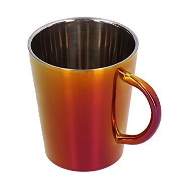 Imagem de Caneca de água, copo de água de 300 ml à prova de queda de parede dupla para casamentos para festas para casa (304 copos de camada dupla - vermelho mágico)