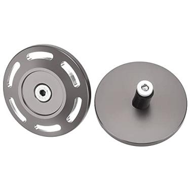 Imagem de Tampa do orifício da estrutura da motocicleta, elegante e requintado tampão do orifício da estrutura da motocicleta com liga de alumínio para substituição para S1000XR 2015-2020(Cinza B)