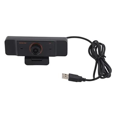 Imagem de KUIKUI Webcam HD com microfone embutido 2560 x 1440P, foco automático, Plug and Play