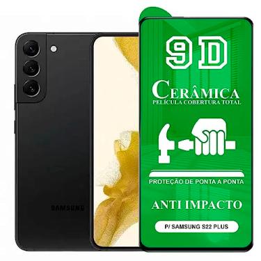 Imagem de Película Samsung Galaxy S22 Plus - 9D Cerâmica Protetora Resistente Anti Impacto Queda Choque Shock Flexível Nano Gel Compatível 3D 5D 100D