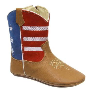 Imagem de Bota Country Baby Estampada Vermelha Classic 32129