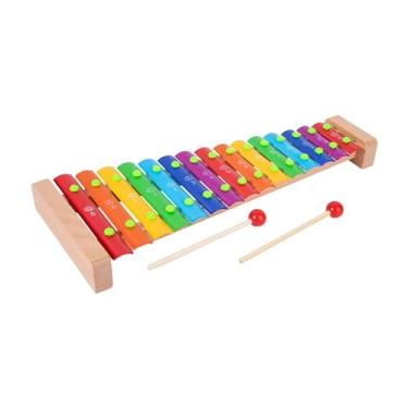 Imagem de Fancyes 15 Nota Glockenspiel Profissional com 2 Marretas Montessori Brinquedo Xilofone para Crianças Brinquedo Musical para Jogadores de Presente de, multicolorido