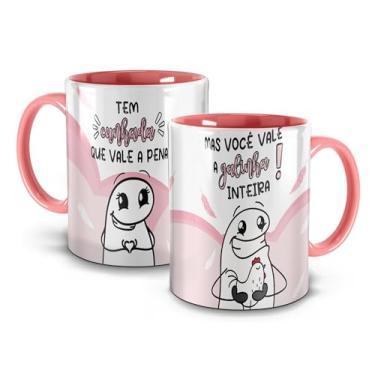 Imagem de Caneca Alça e Inter/Rosa - Meme Flork Cunhada Vale a galinha Inteira